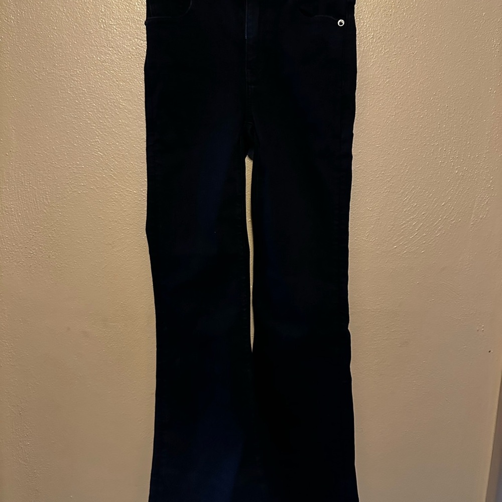 Women's AE Black flare Jeans.